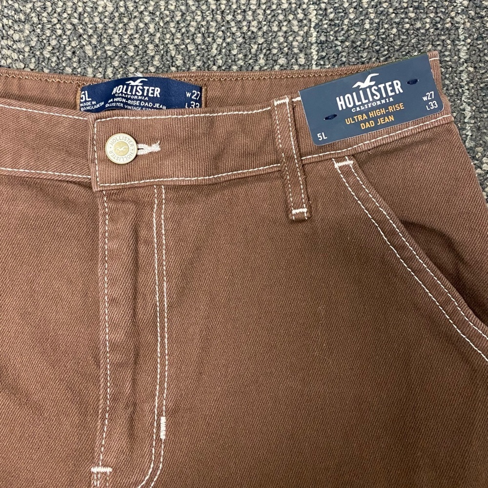 NWT Hollister Ultra Hi Rise Dad Jean Size W27/5L - Picture 5 of 13